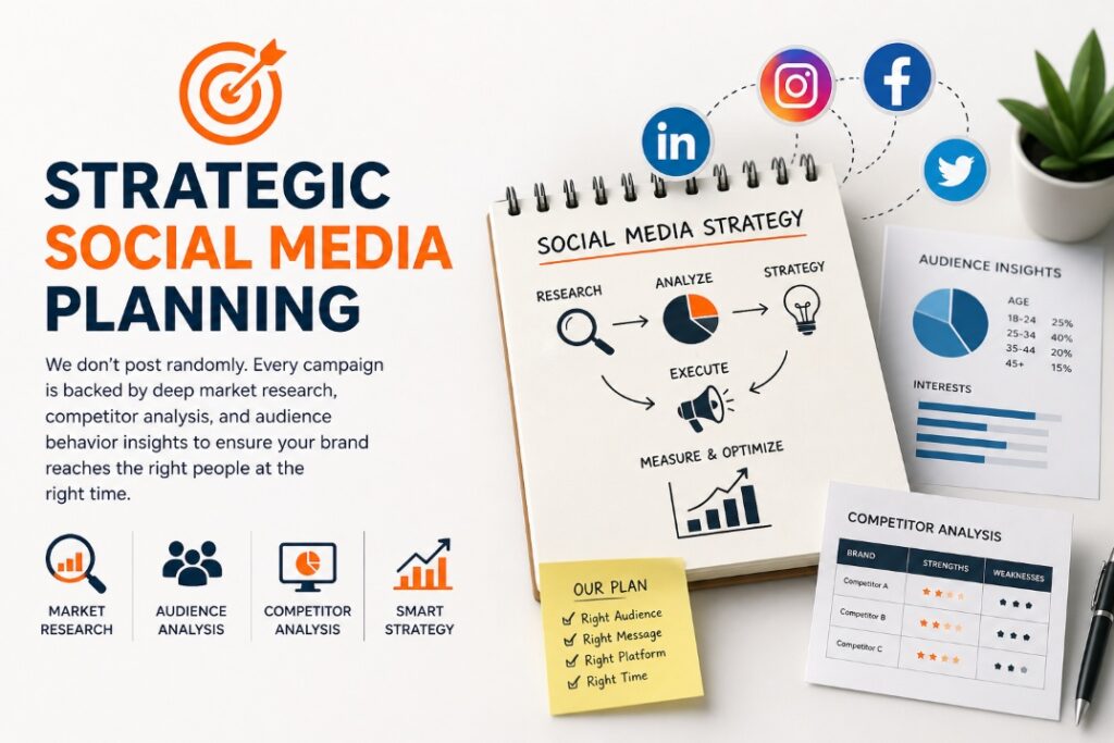 Social media marketing strategy / Flyladders